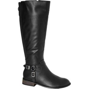 City Chic womens City Chic Wide Fit Knee Boot Allegra(Black)