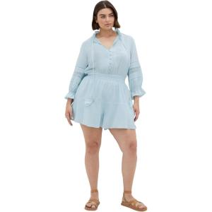 City Chic womens Playsuit – Faye(Ice Blue)