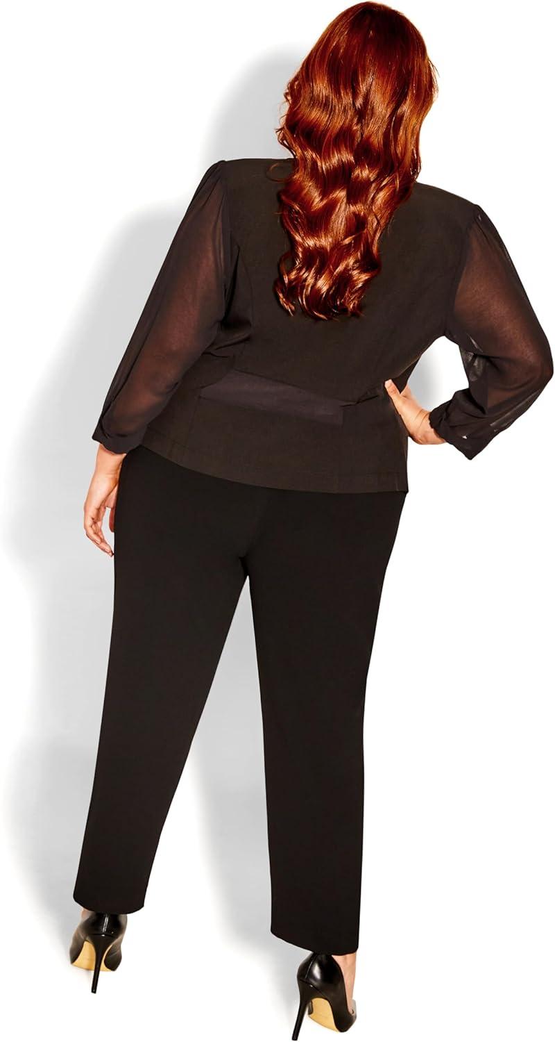 image:imageCITY CHIC Plus Size Jacket Drapey Blazer Jacket