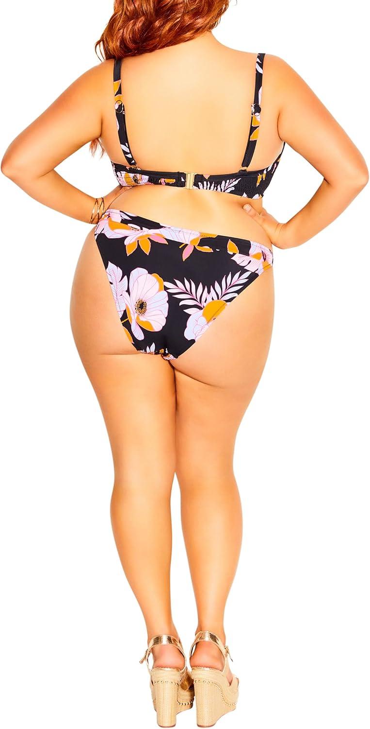 image:imageCITY CHIC Womens Vibeka Bikini PantBlk Print