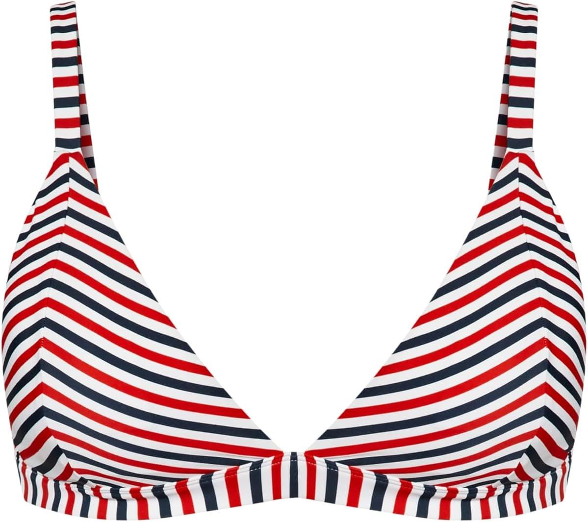 image:imageCity Chic CCX Womens Plus Size Top Daisy Print BikiniRed Stripe