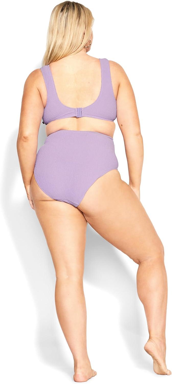 image:imageCity Chic CCX Womens Plus Size Top Izzy Underwire BikiniViolet