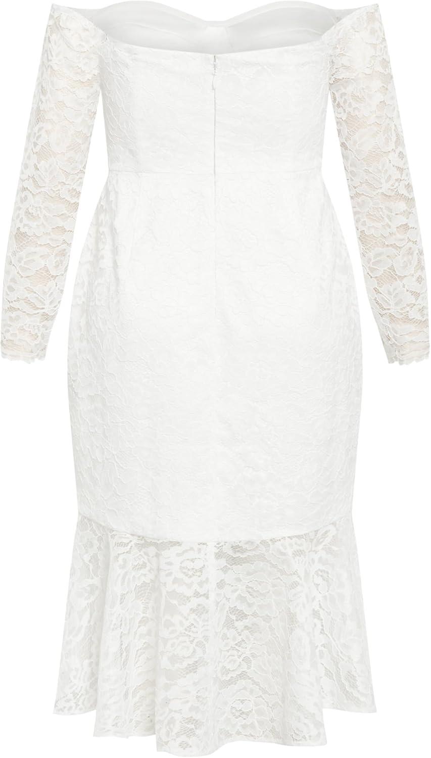 image:imageCity Chic Plus Size Dress Lace Athena DressIvory