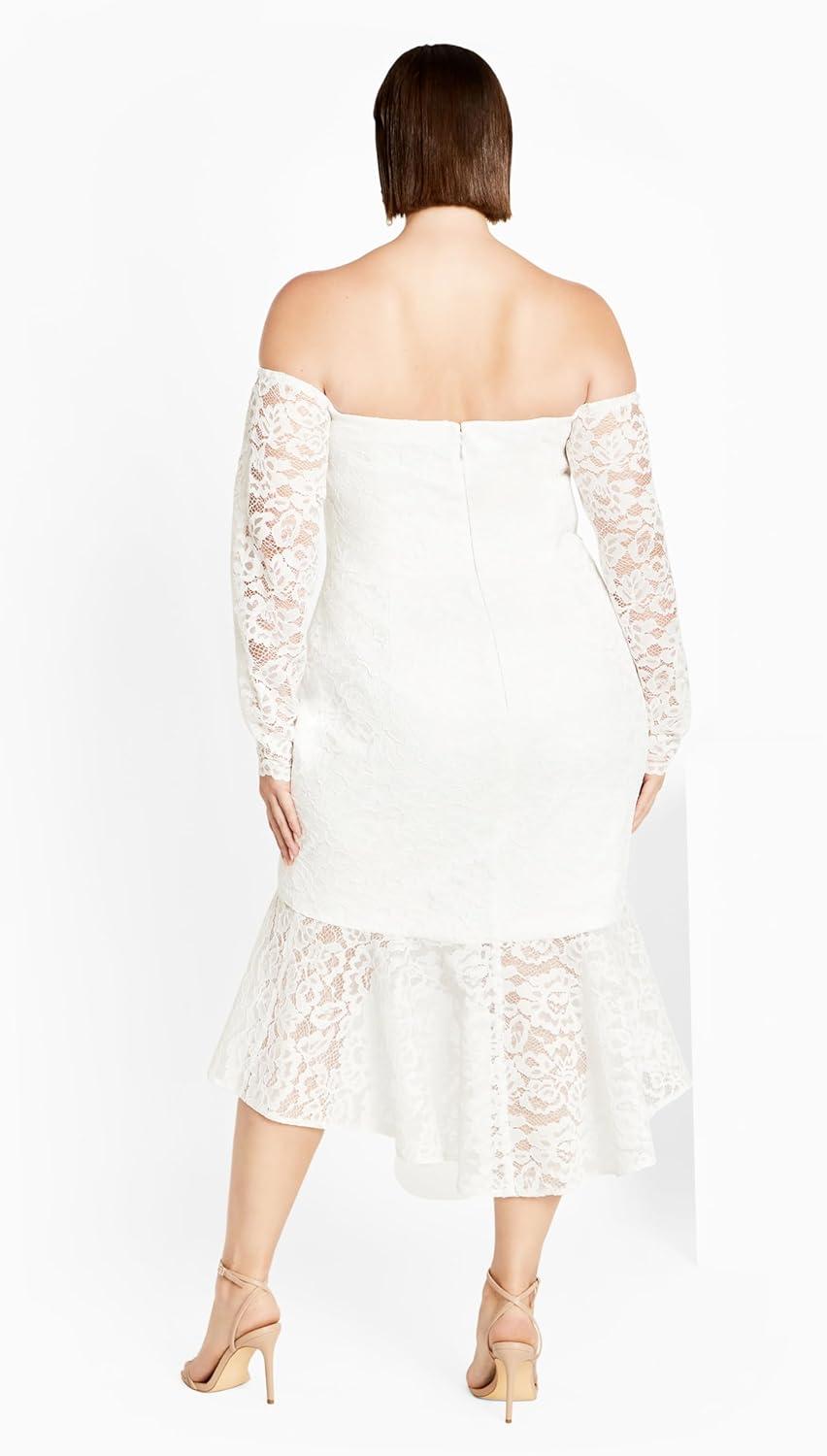 image:imageCity Chic Plus Size Dress Lace Athena DressIvory