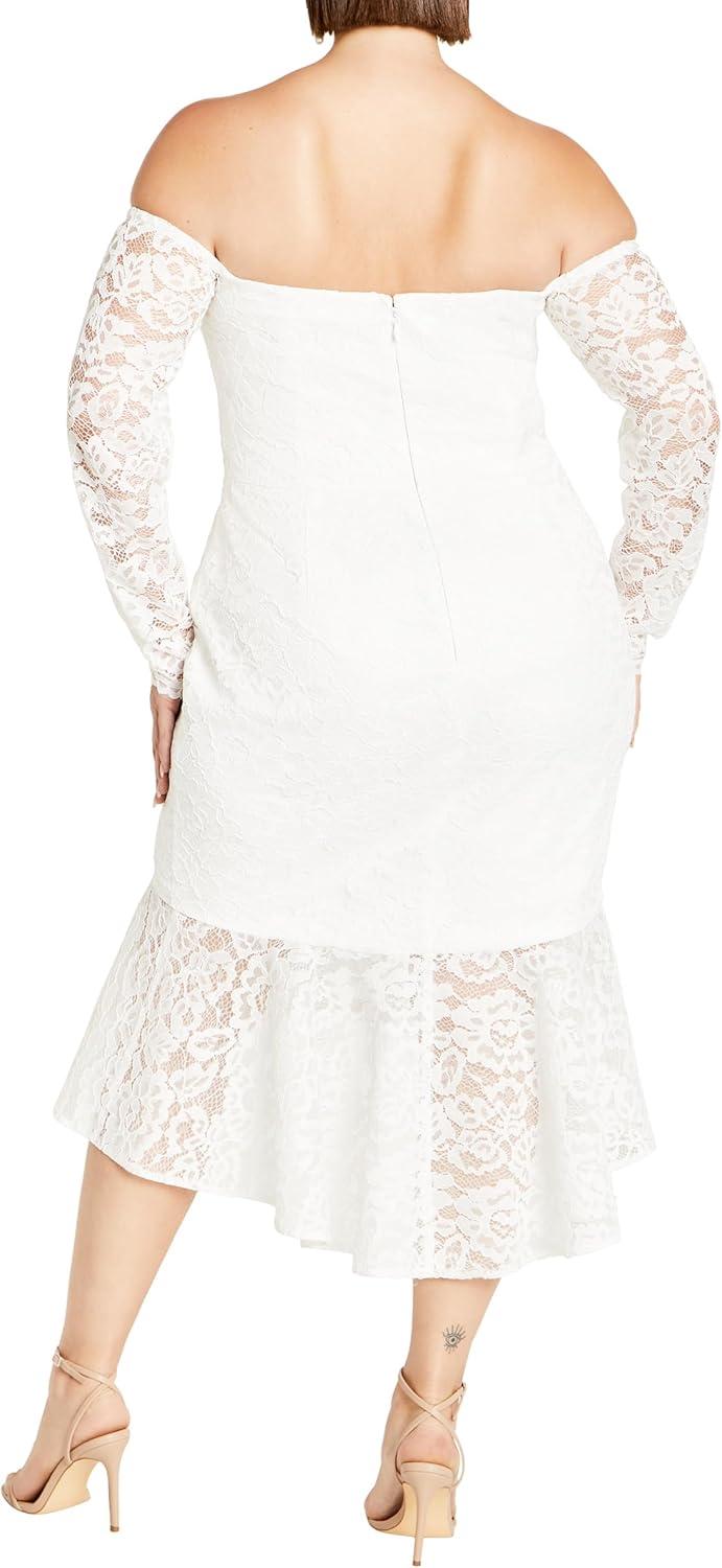 image:imageCity Chic Plus Size Dress Lace Athena DressIvory