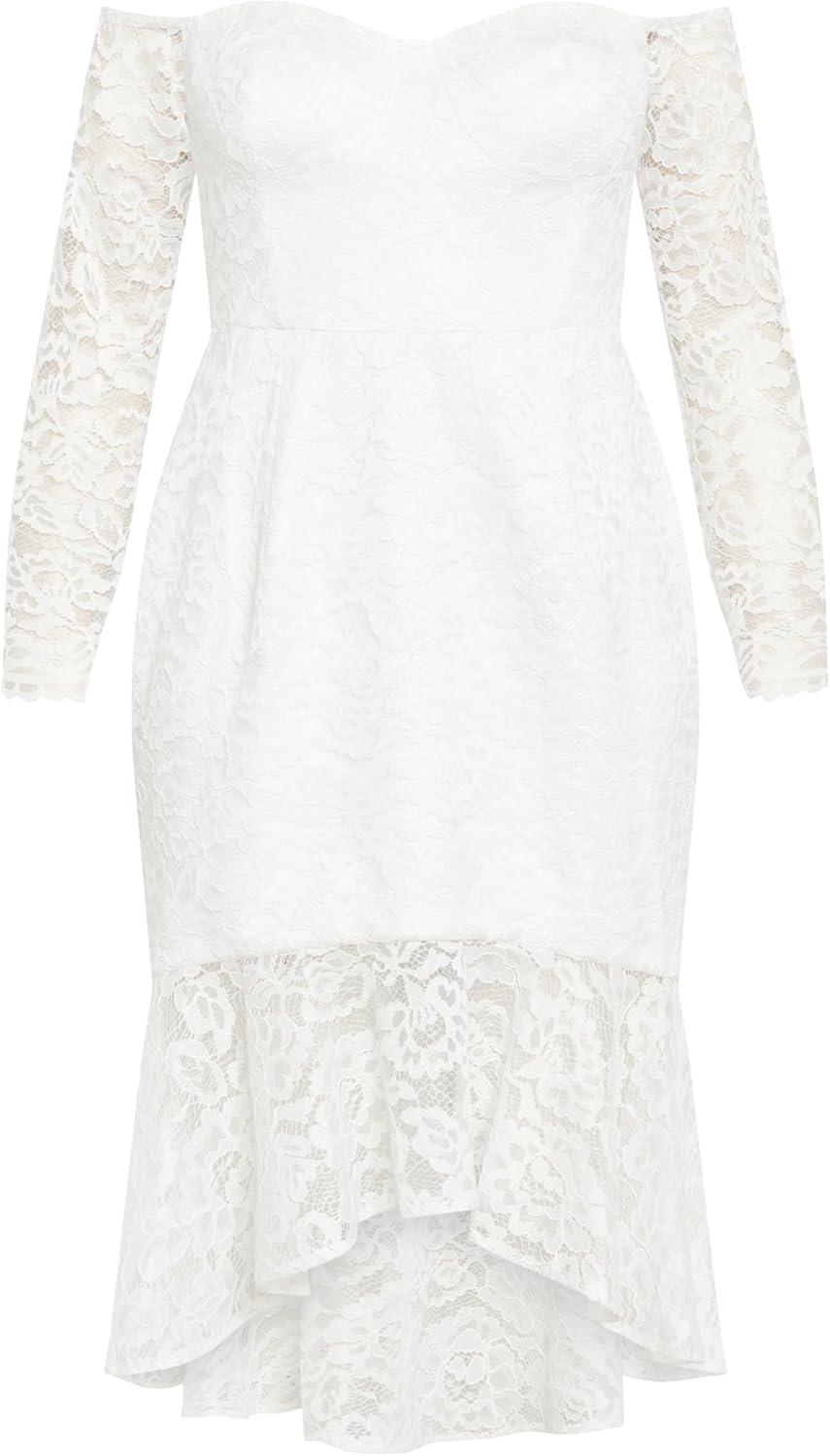 image:imageCity Chic Plus Size Dress Lace Athena DressIvory
