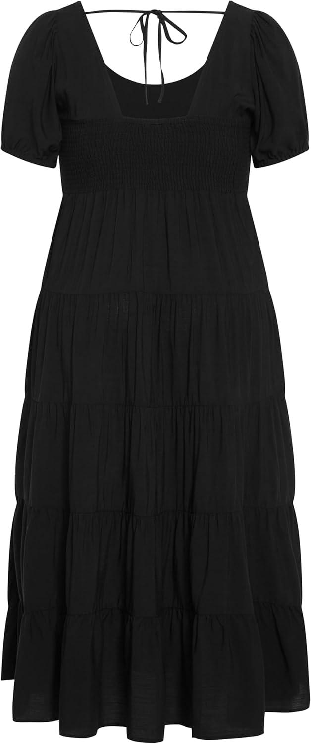 image:imageCity Chic Plus Size Dress Mila Plain DressBlack
