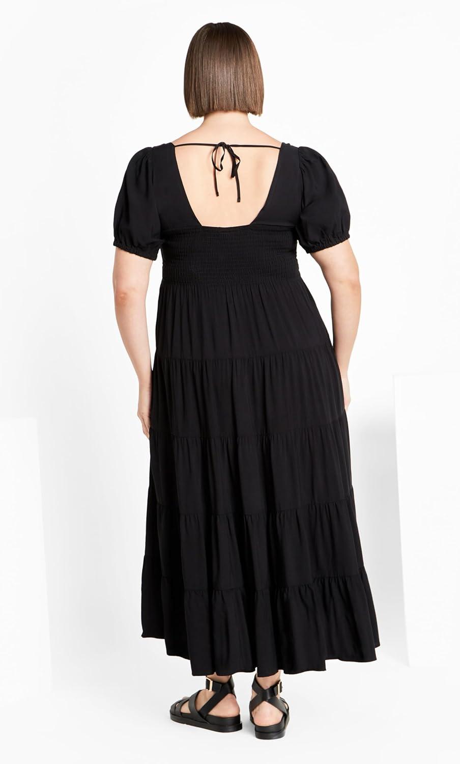 image:imageCity Chic Plus Size Dress Mila Plain DressBlack