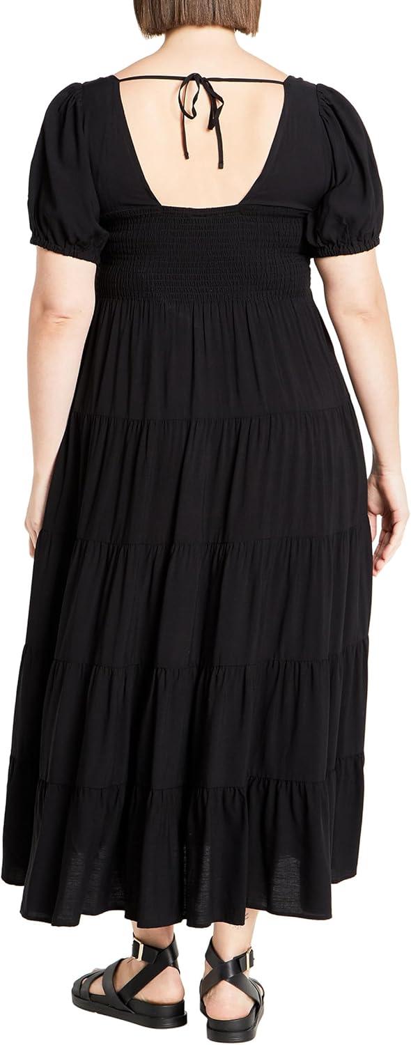 image:imageCity Chic Plus Size Dress Mila Plain DressBlack