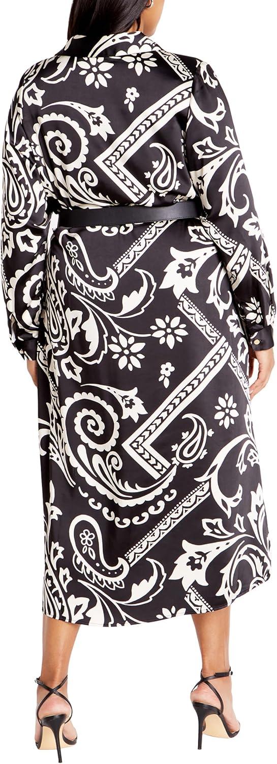 image:imageCity Chic Plus Size Dress Sienna Print DressPaisley