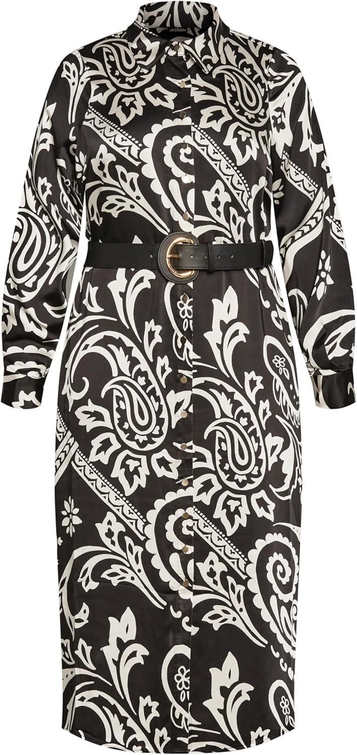image:imageCity Chic Plus Size Dress Sienna Print DressPaisley