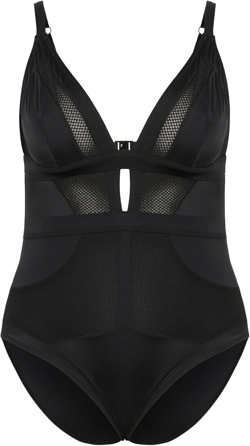 image:imageCity Chic Plus Size One Piece Swimsuit Sexy Plunge 1 Piece