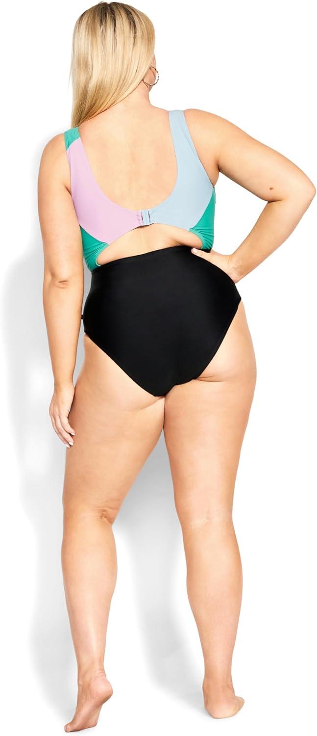image:imageCity Chic Womens 1 PieceLulu SpliceTropical Splice