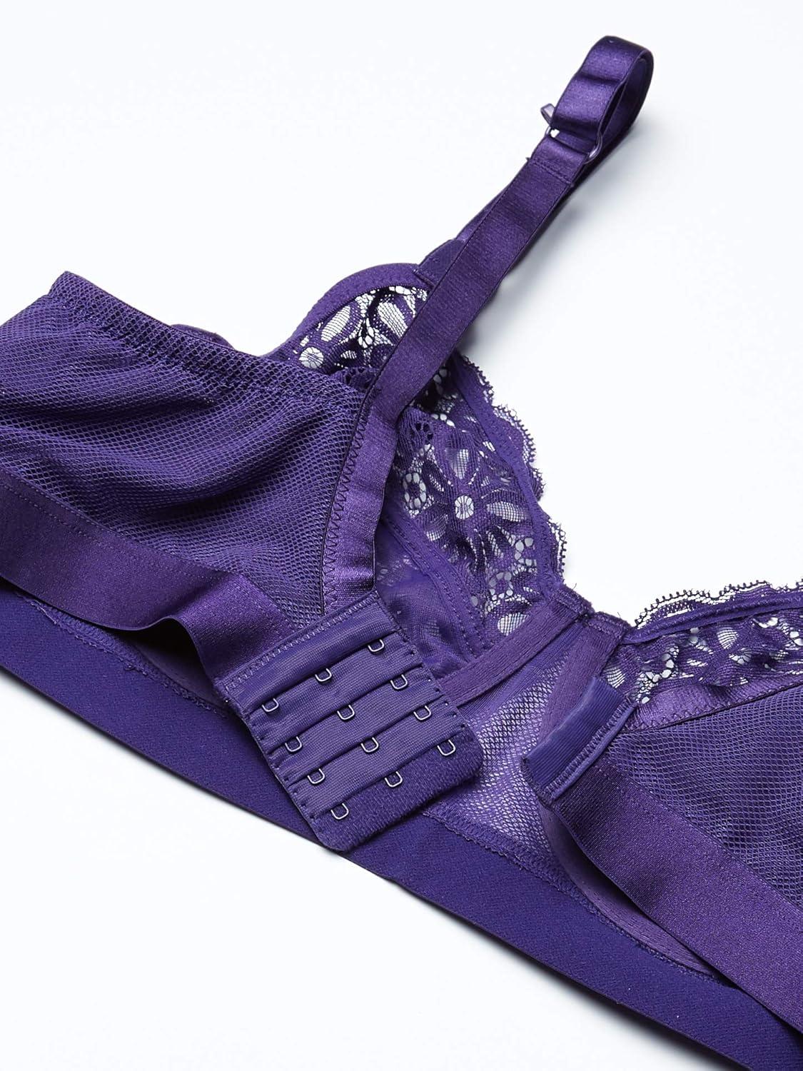 image:imageCity Chic Womens Longline Underwired Bra with Lace CupC Violet