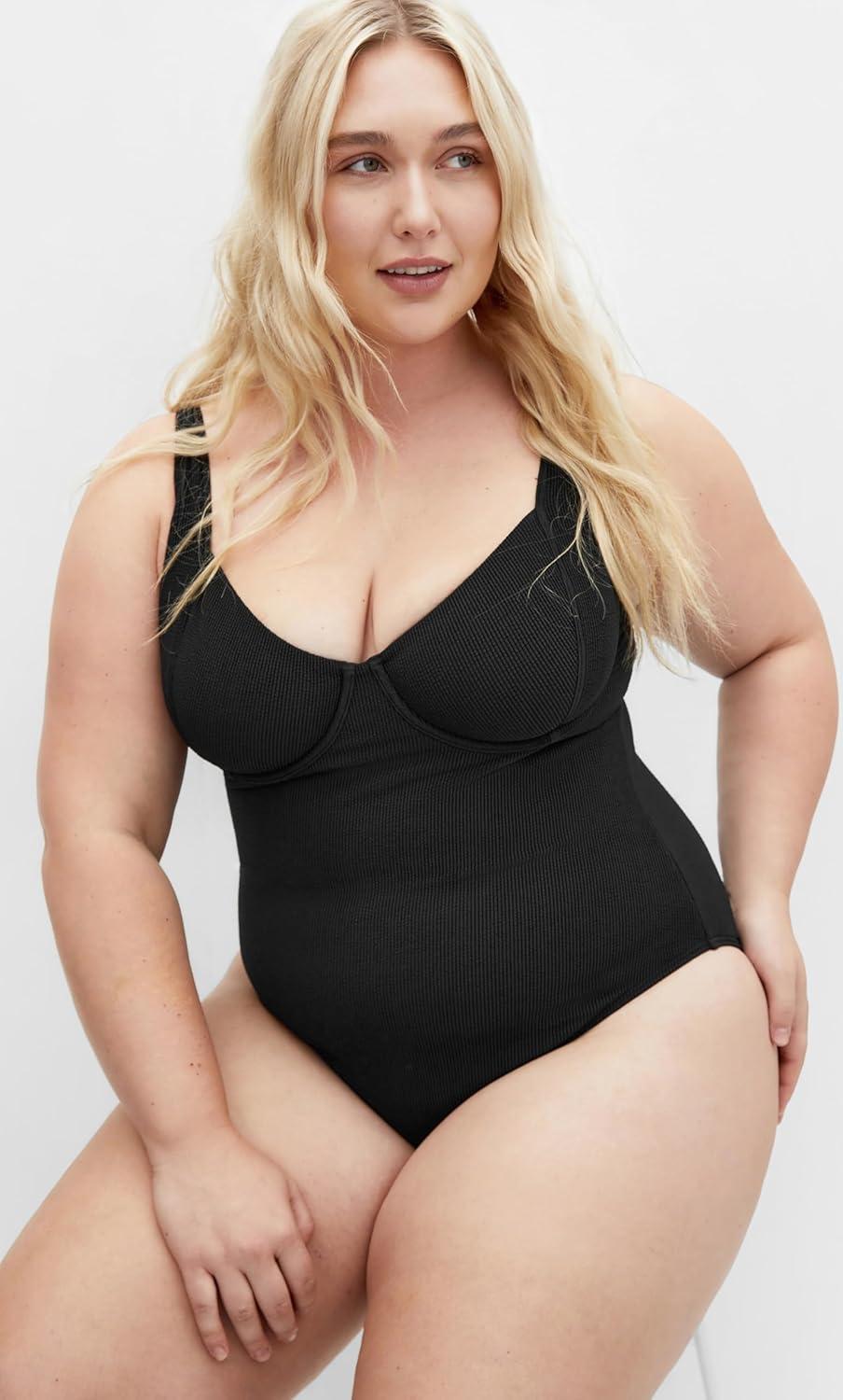 image:imageCity Chic Womens Plus Size 1 Piece Corfu UnderwireBlack