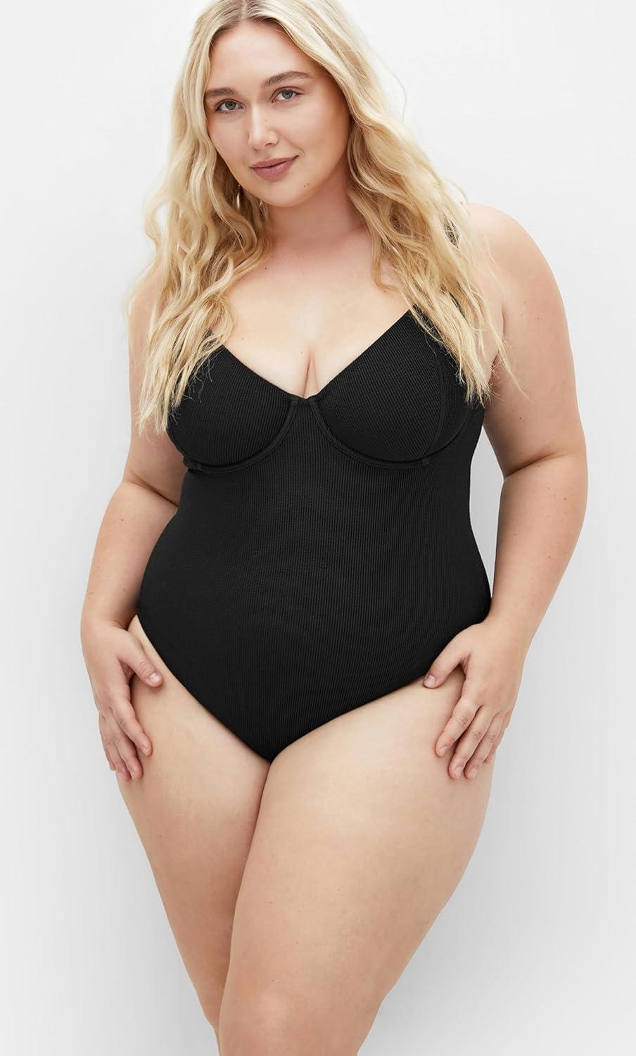 image:imageCity Chic Womens Plus Size 1 Piece Corfu UnderwireBlack