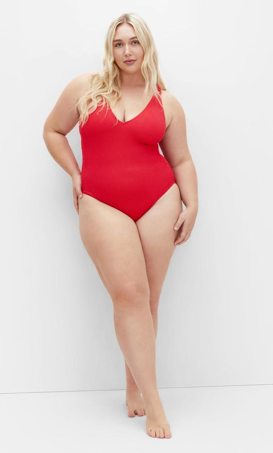 image:imageCity Chic Womens Plus Size 1 Piece Swimsuit AvalonRed Cherry