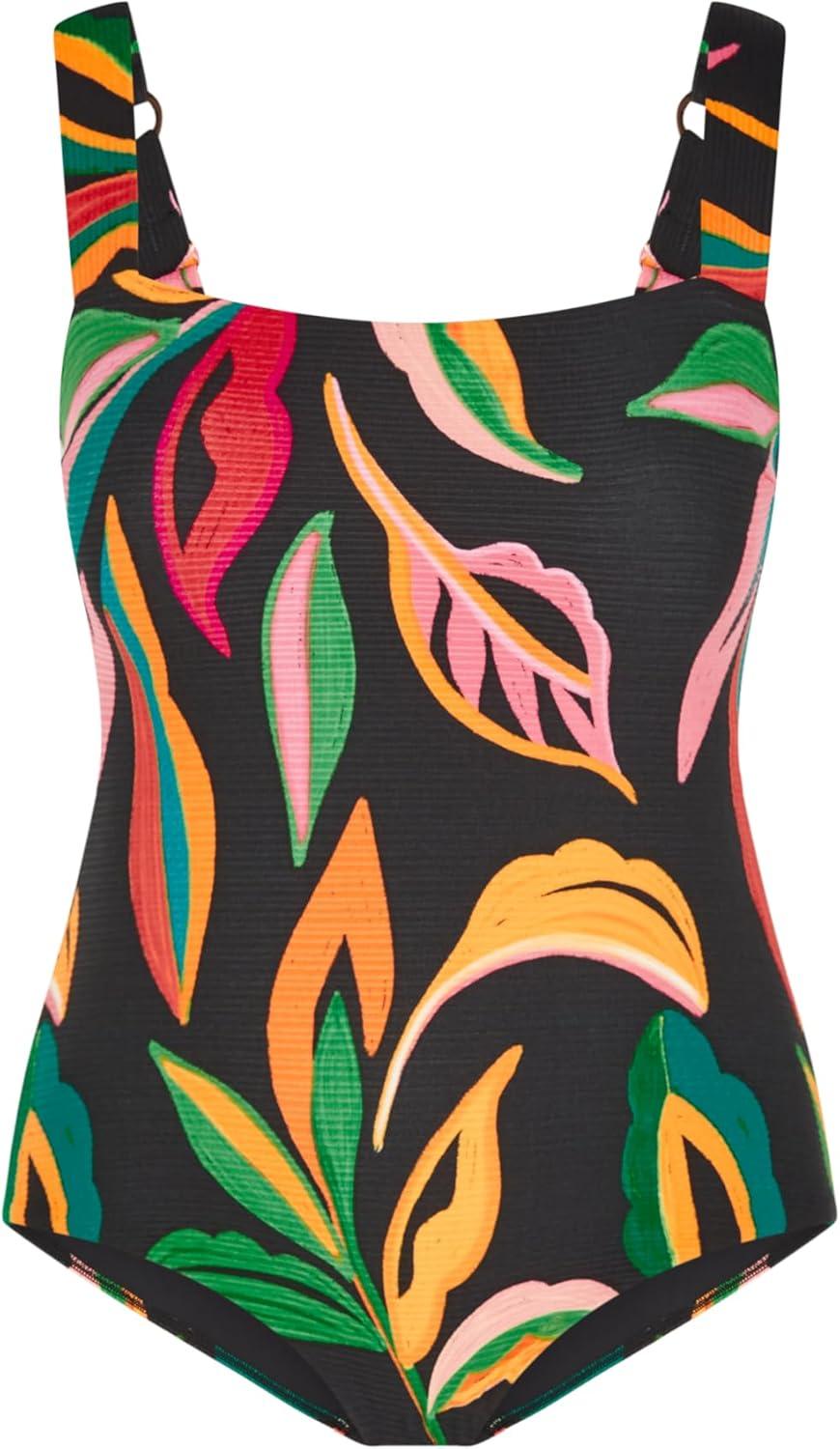 image:imageCity Chic Womens Plus Size 1 Piece Swimsuit Maui PrintMaui Tropical Prt