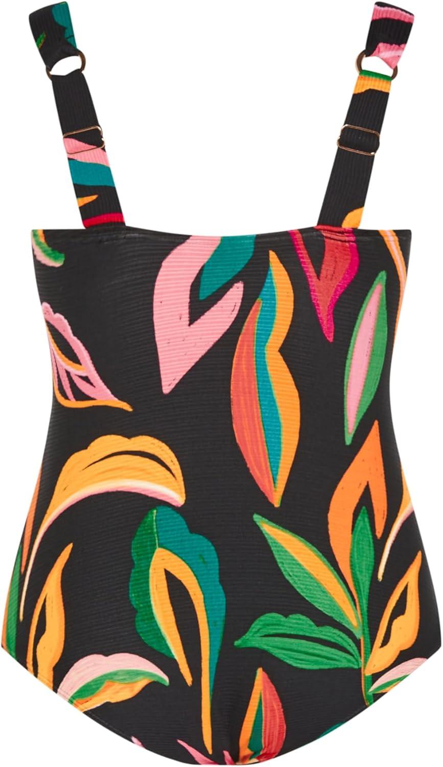 image:imageCity Chic Womens Plus Size 1 Piece Swimsuit Maui PrintMaui Tropical Prt