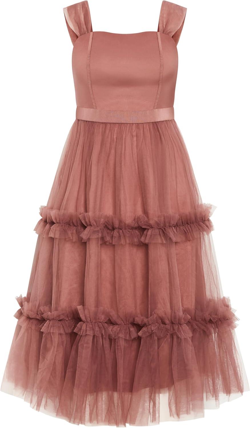 image:imageCity Chic Womens Plus Size Cocktail Dress Charming MidiVintage Rose