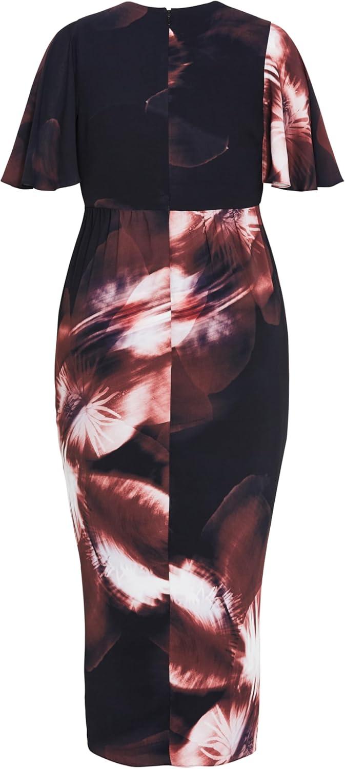 image:imageCity Chic Womens Plus Size Dress Braelynn Print Maxi