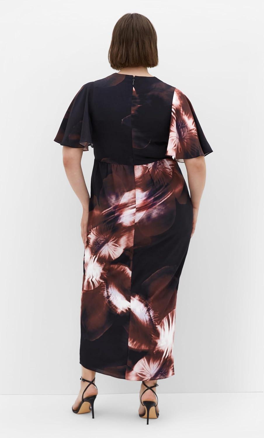 image:imageCity Chic Womens Plus Size Dress Braelynn Print Maxi