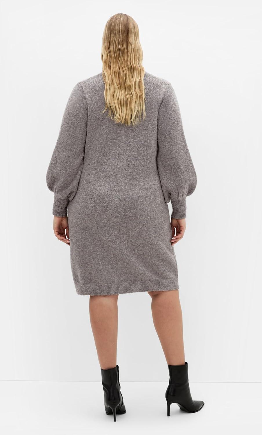 image:imageCity Chic Womens Plus Size Dress Eleni Cardigan MidiCharcoal Marle