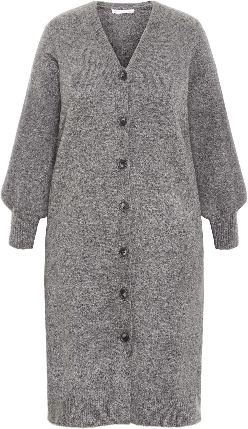image:imageCity Chic Womens Plus Size Dress Eleni Cardigan MidiCharcoal Marle