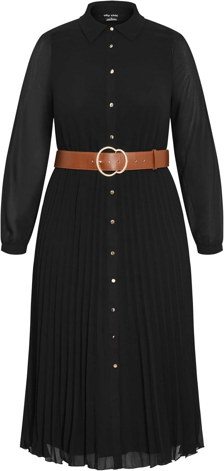 image:imageCity Chic Womens Plus Size Dress Honey LaneBlack