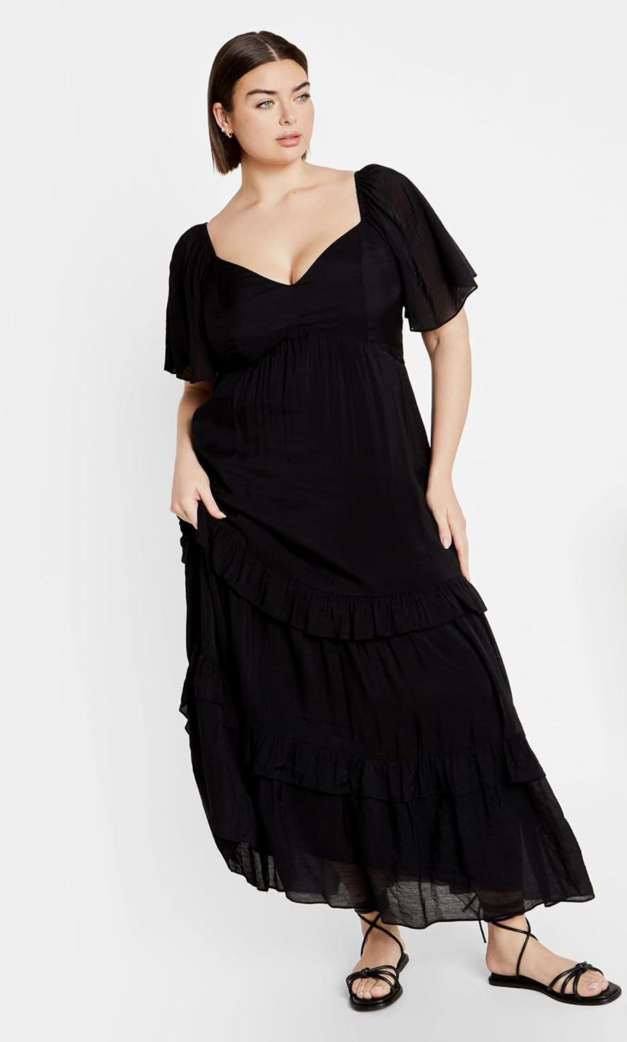 image:imageCity Chic Womens Plus Size Dress Marci MaxiBlack