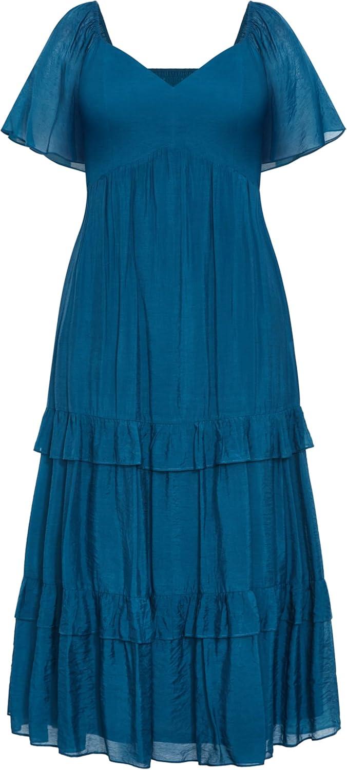image:imageCity Chic Womens Plus Size Dress Marci MaxiPoseidon