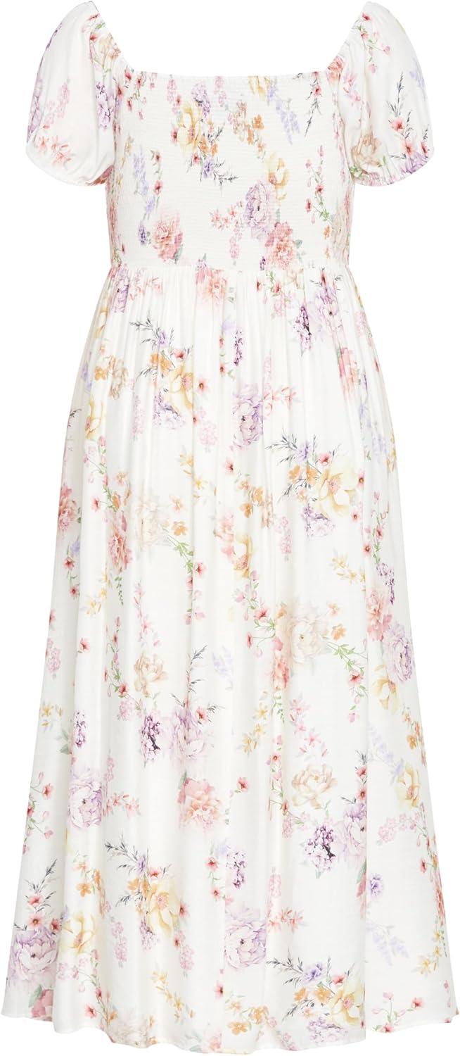 image:imageCity Chic Womens Plus Size Dress Abbigail PrintFlirty Floral