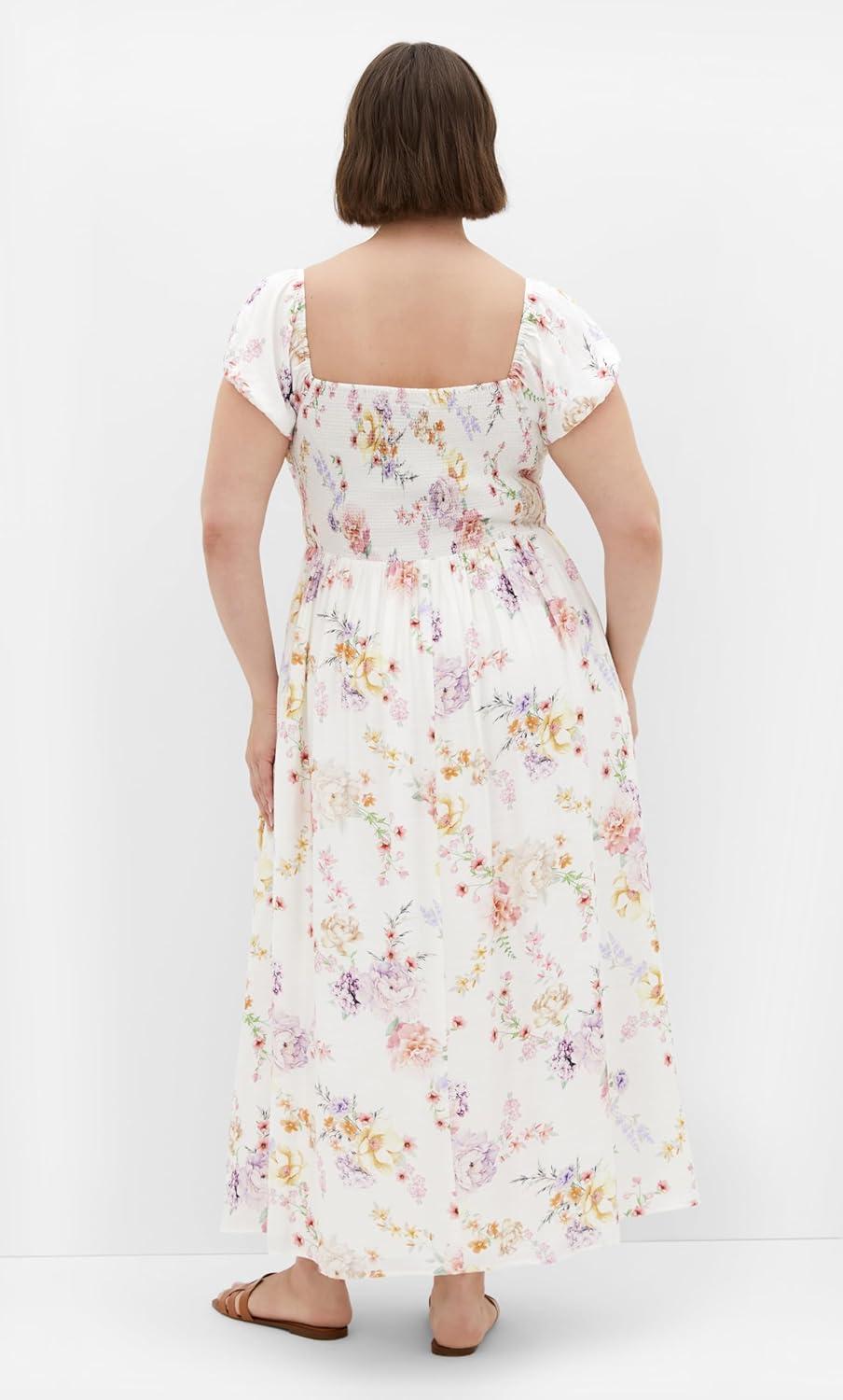 image:imageCity Chic Womens Plus Size Dress Abbigail PrintFlirty Floral