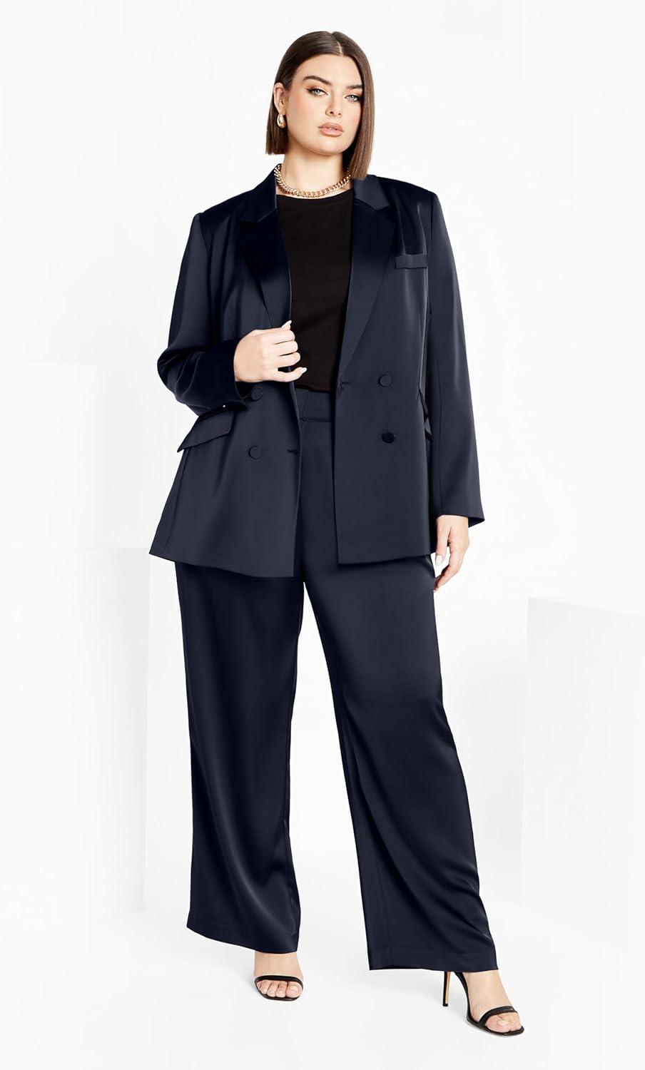 image:imageCity Chic Womens Plus Size JKT RylieSteel Blue