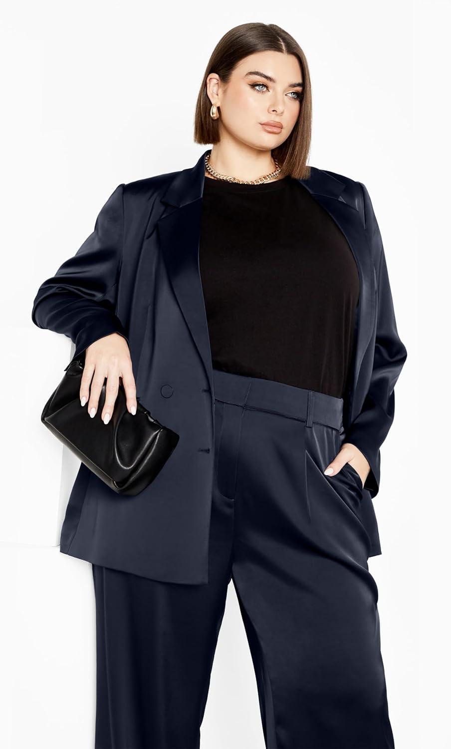 image:imageCity Chic Womens Plus Size JKT RylieSteel Blue