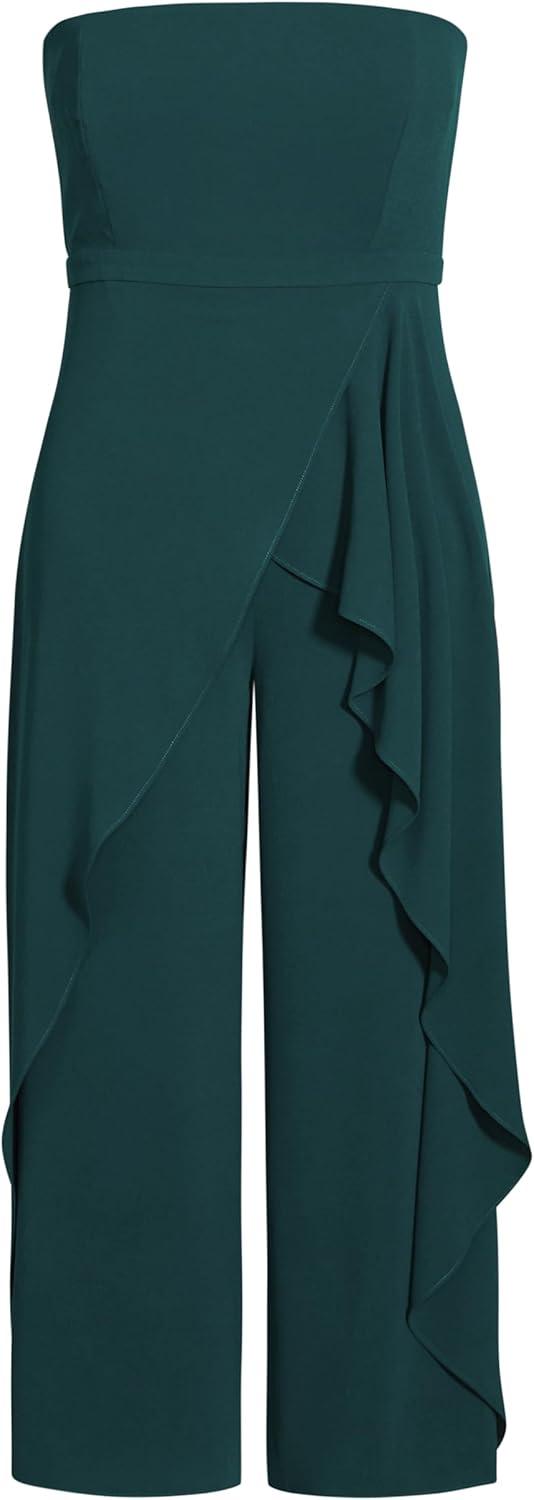 image:imageCity Chic Womens Plus Size Jumpsuit Attract FFEmerald