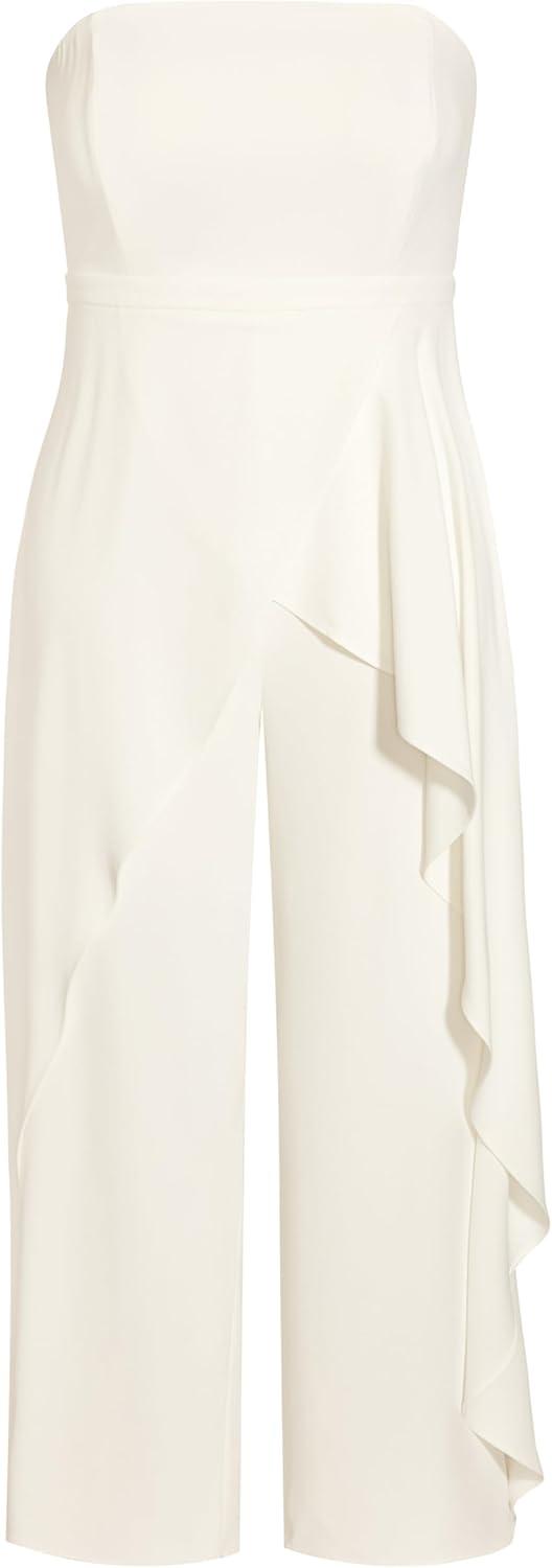 image:imageCity Chic Womens Plus Size Jumpsuit Attract FFIvory