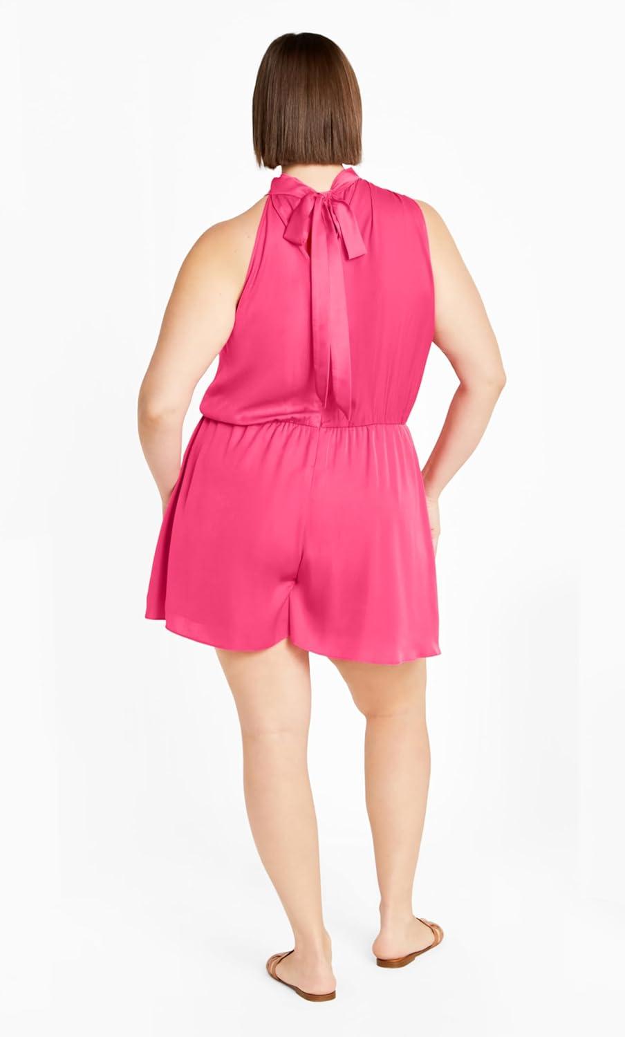 image:imageCity Chic Womens Plus Size Kiana PlaysuitSummer Pink