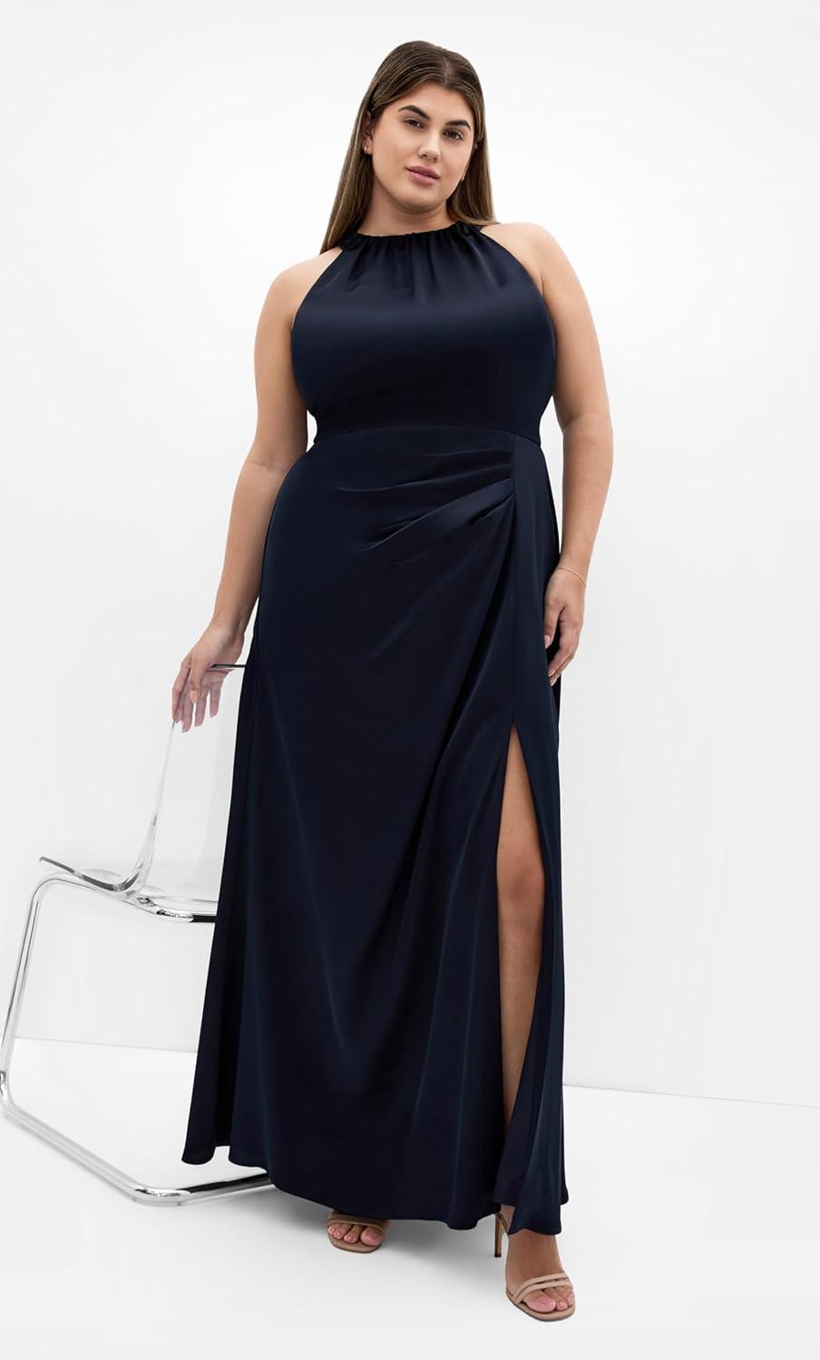 image:imageCity Chic Womens Plus Size Maxi Cocktail Dress CelinaNavy