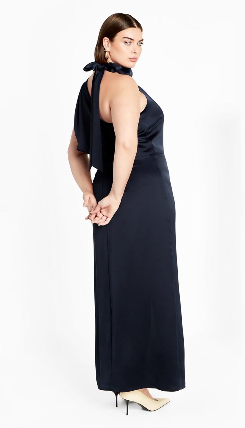image:imageCity Chic Womens Plus Size Maxi Cocktail Dress LiliannaNavy