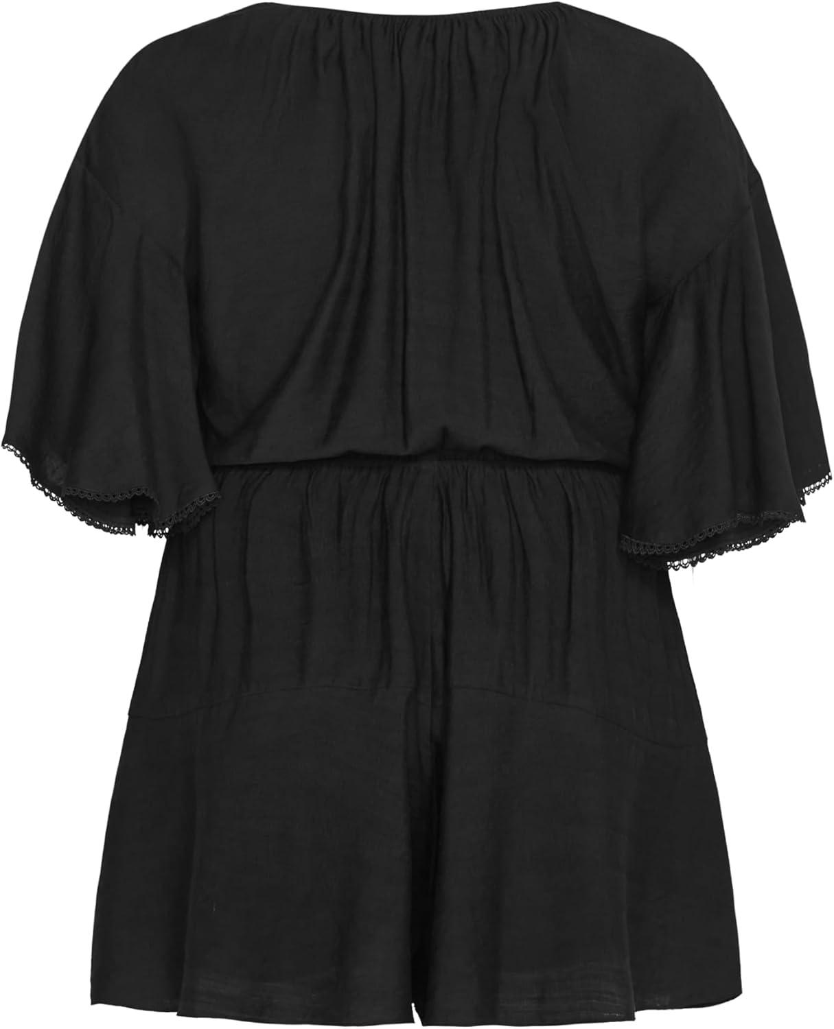 image:imageCity Chic Womens Plus Size Playsuit Harlow Lace EmbroideredBlack
