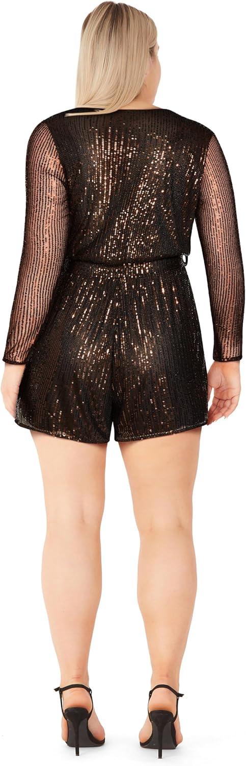 image:imageCity Chic Womens Plus Size Playsuit SparkleToffee