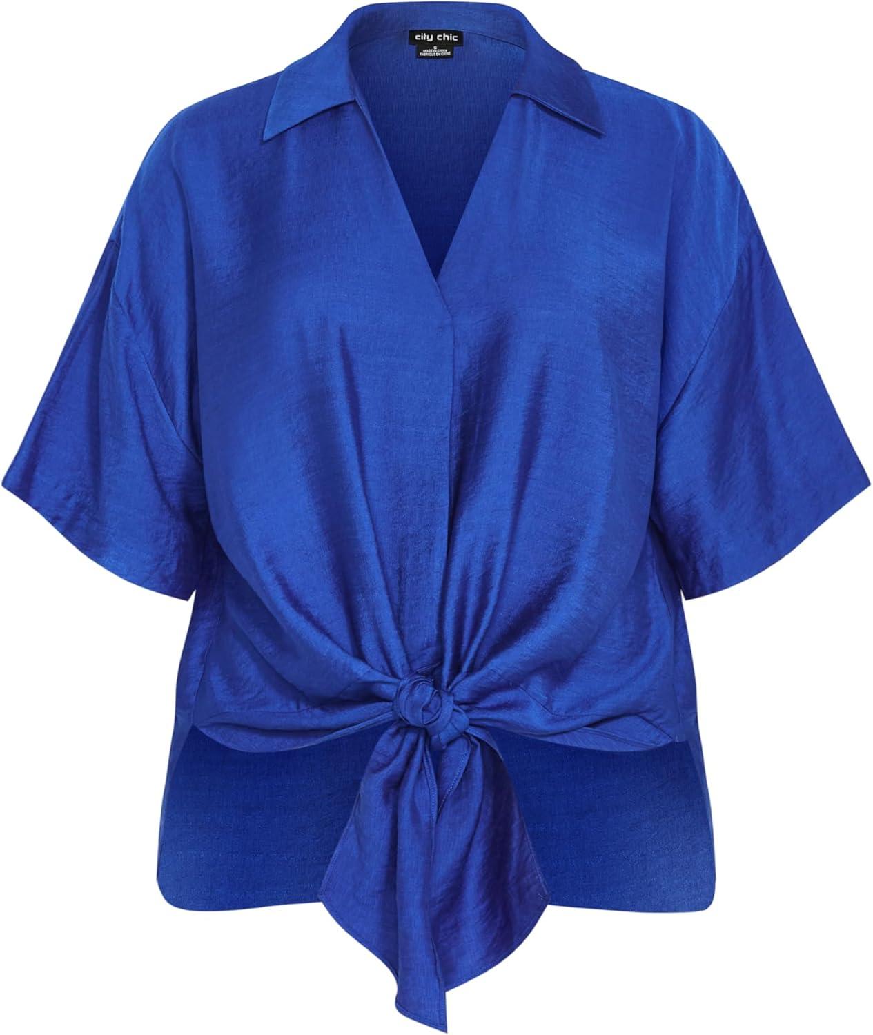image:imageCity Chic Womens Plus Size Shirt RosieCerulean