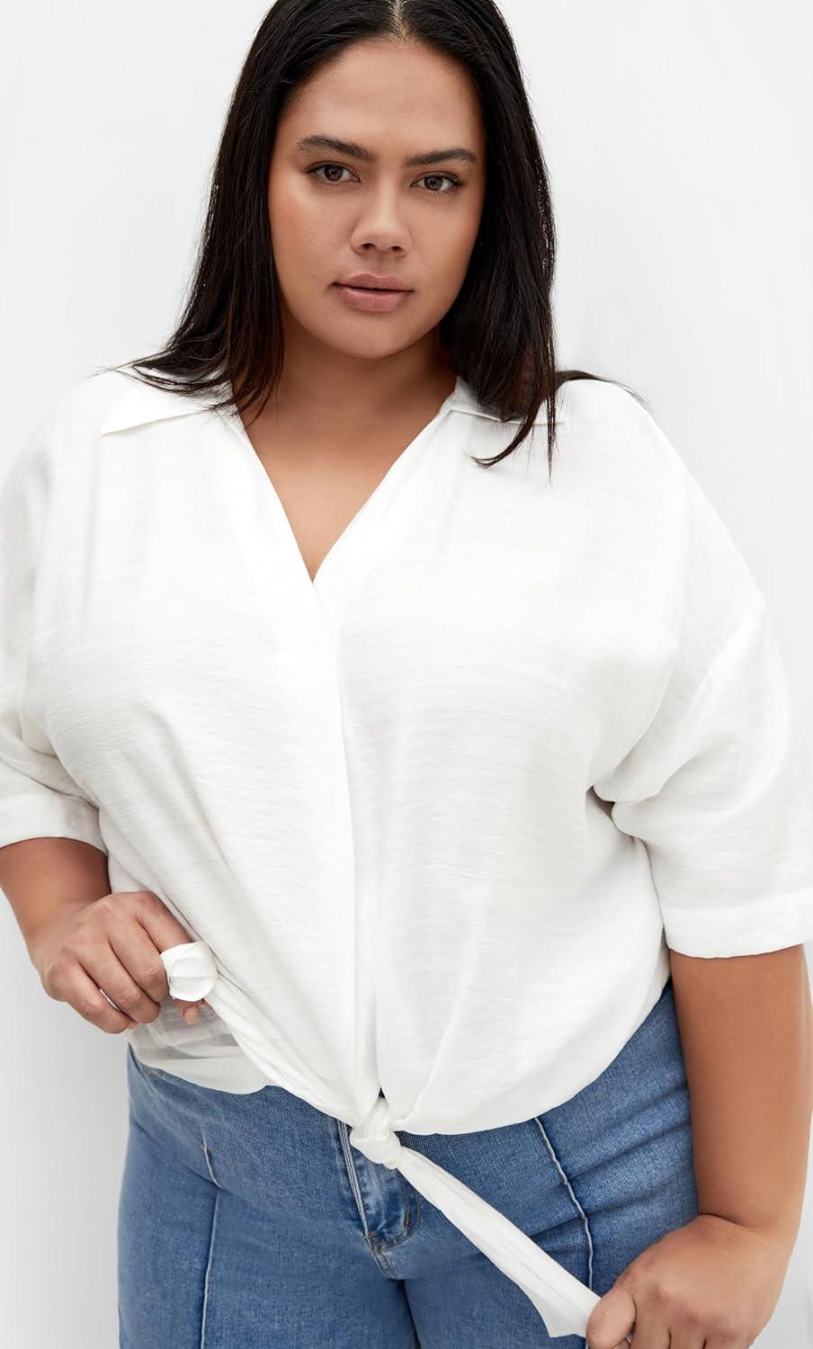 image:imageCity Chic Womens Plus Size Shirt RosieIvory