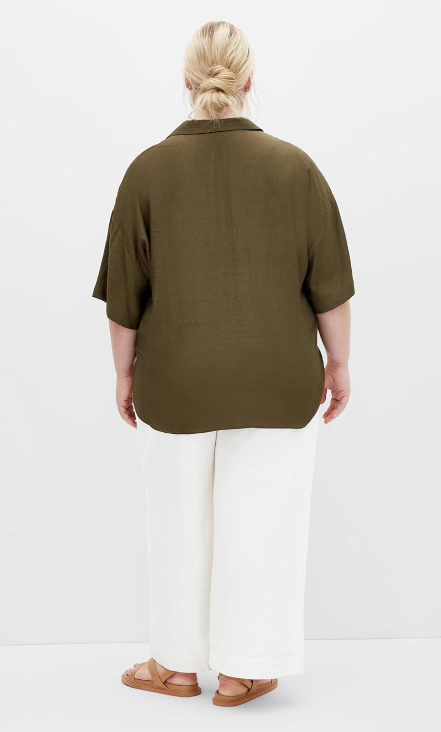 image:imageCity Chic Womens Plus Size Shirt RosieKhaki