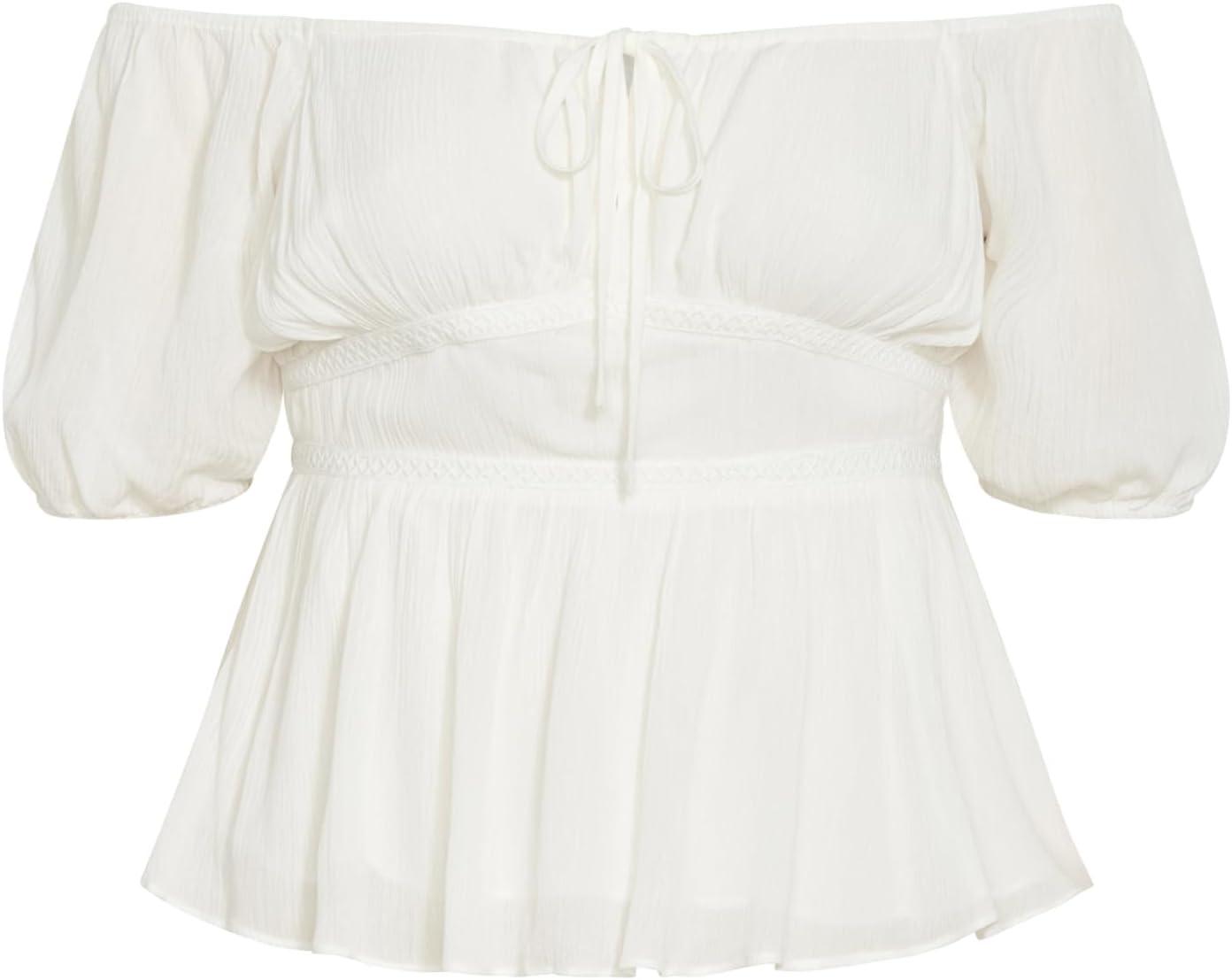 image:imageCity Chic Womens Plus Size Top EbonyIvory