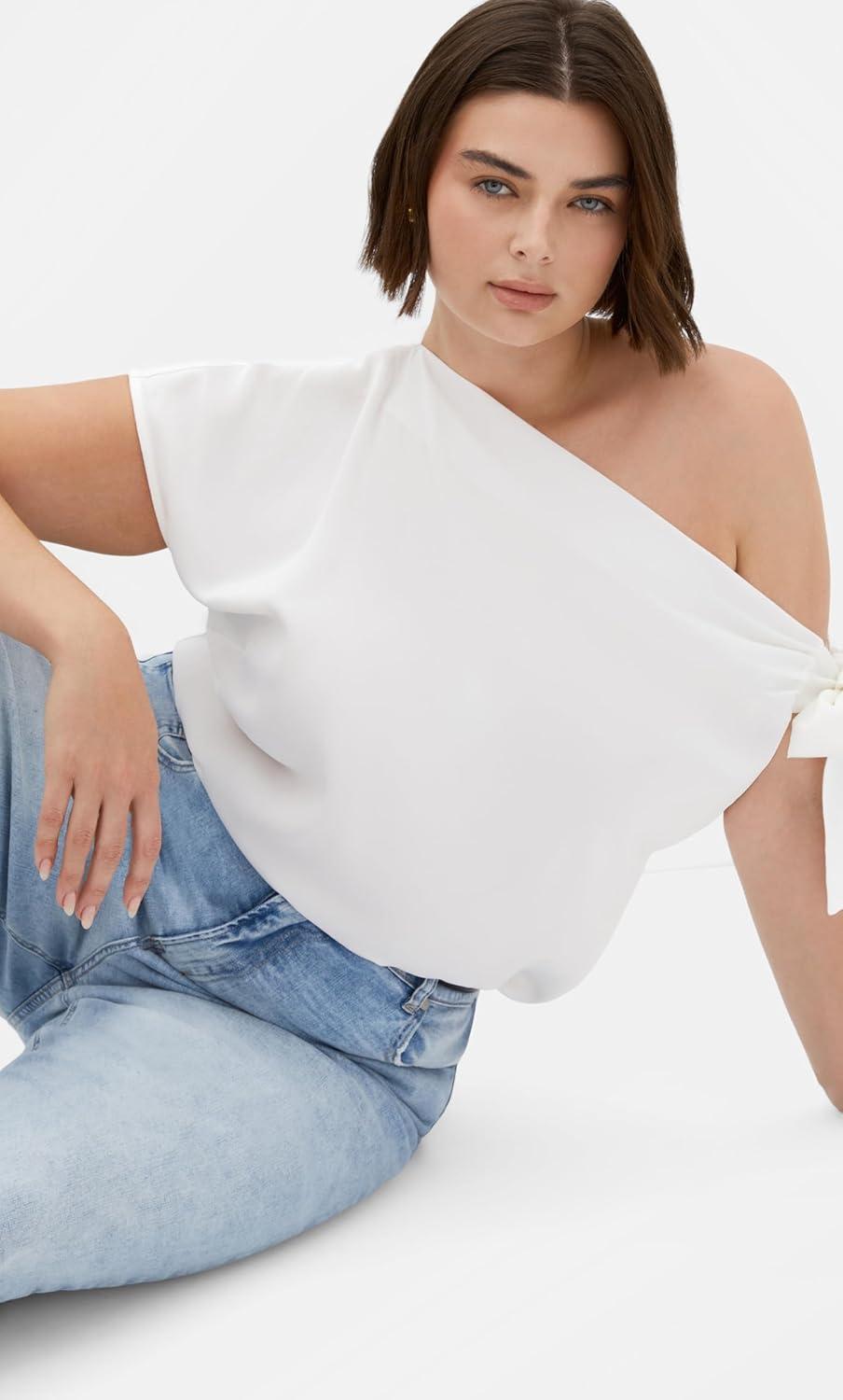 image:imageCity Chic Womens Plus Size Top ElisaWhite