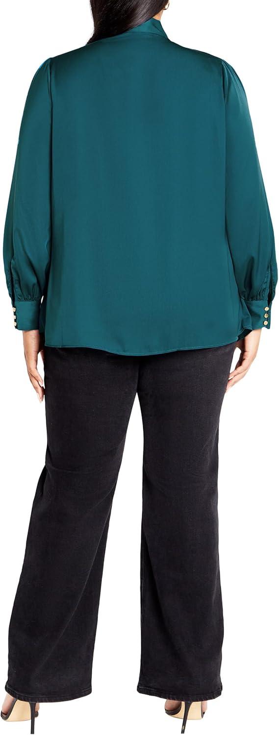 image:imageCity Chic Womens Plus Size Top In AweTeal