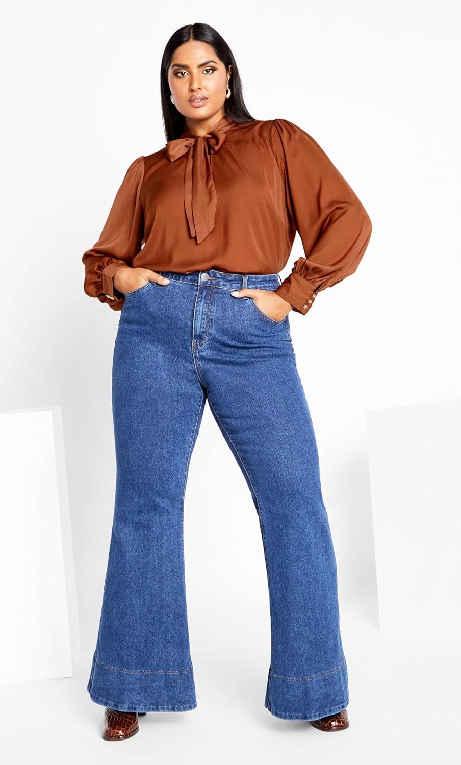 image:imageCity Chic Womens Plus Size Top In AweToffee