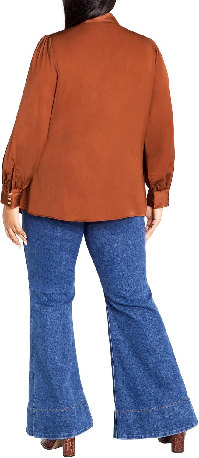 image:imageCity Chic Womens Plus Size Top In AweToffee